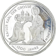 Coin, GERMANY - FEDERAL REPUBLIC, 10 Mark, 2000, Hamburg, Proof, MS(63), Silver