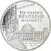 Coin, GERMANY - FEDERAL REPUBLIC, 10 Mark, 2000, Hamburg, Proof, MS(63), Silver