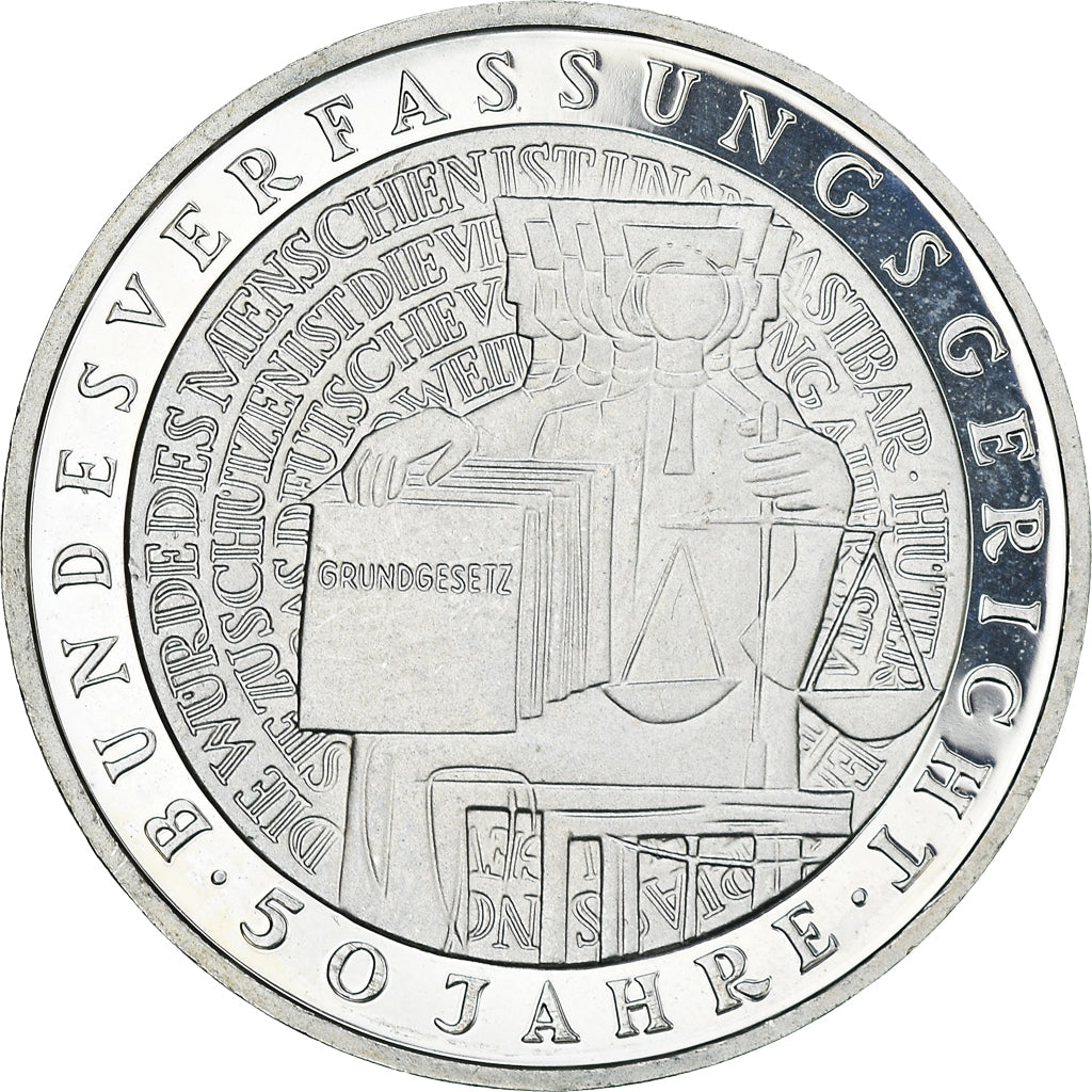 Münze, Bundesrepublik Deutschland, 10 Mark, 2001, Hamburg, Proof, UNZ, Silber