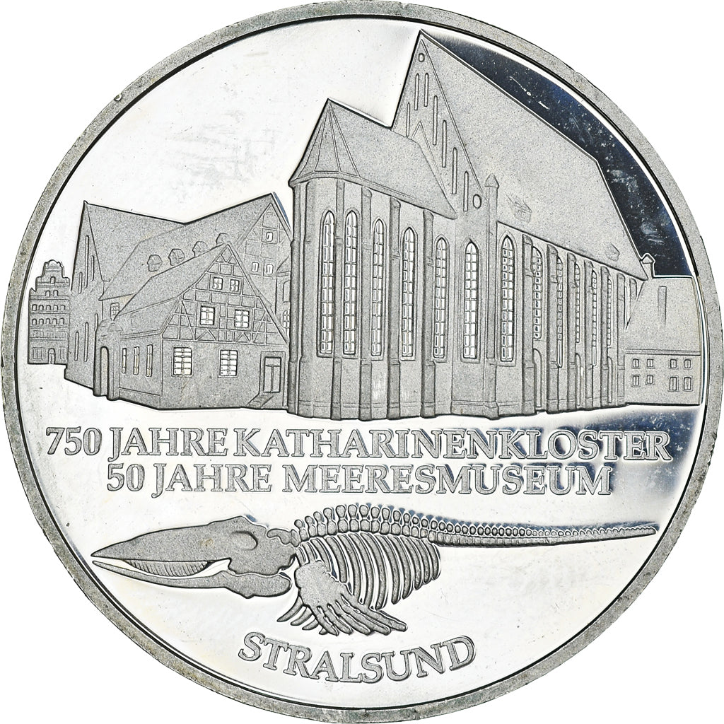 Coin, GERMANY - FEDERAL REPUBLIC, 10 Mark, 2001, Hamburg, Proof, MS(63), Silver