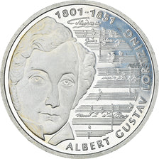 Coin, GERMANY - FEDERAL REPUBLIC, 10 Mark, 2001, Hamburg, Proof, MS(63), Silver