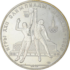 Coin, Russia, Basketball, 10 Roubles, 1979, AU(55-58), Silver, KM:168