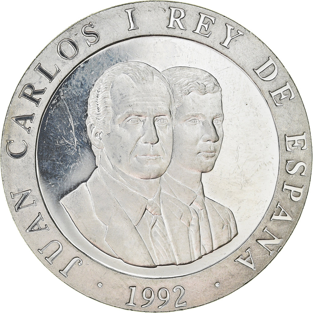 Moneda, España, Juan Carlos I, 2000 Pesetas, 1992, Madrid, FDC, Plata, KM:913