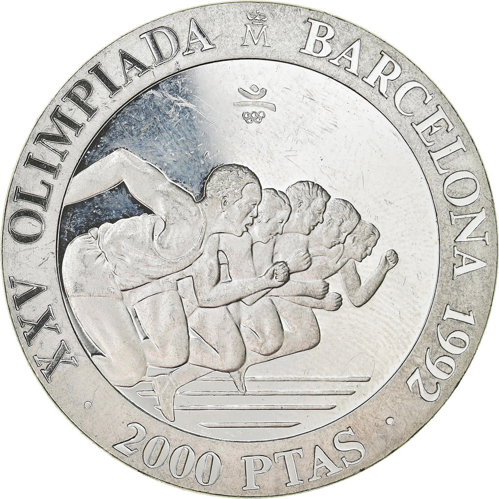 Moneda, España, Juan Carlos I, 2000 Pesetas, 1992, Madrid, FDC, Plata, KM:913