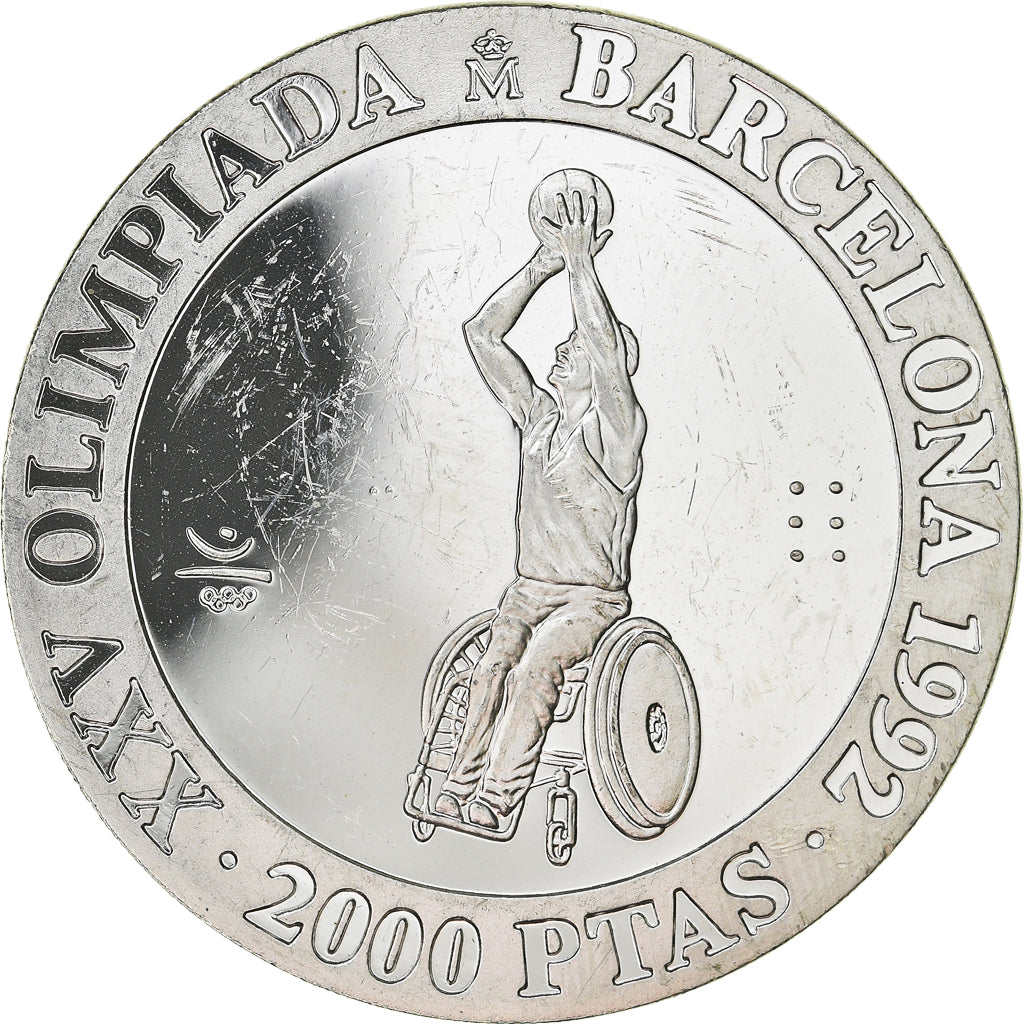 Münze, Spanien, Juan Carlos I, Barcelona Olympics, 2000 Pesetas, 1992, Madrid