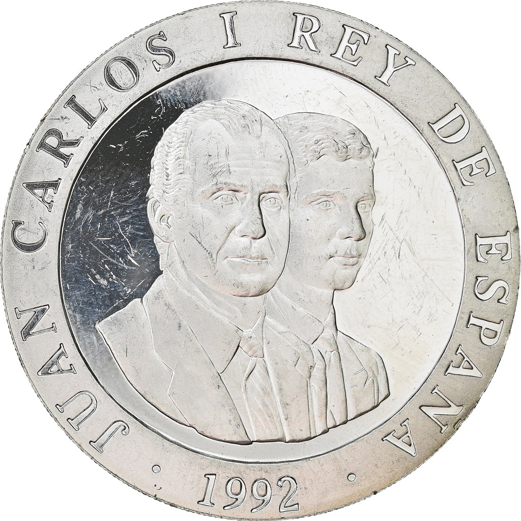 Coin, Spain, Juan Carlos I, 2000 Pesetas, 1992, Madrid, MS(65-70), Silver