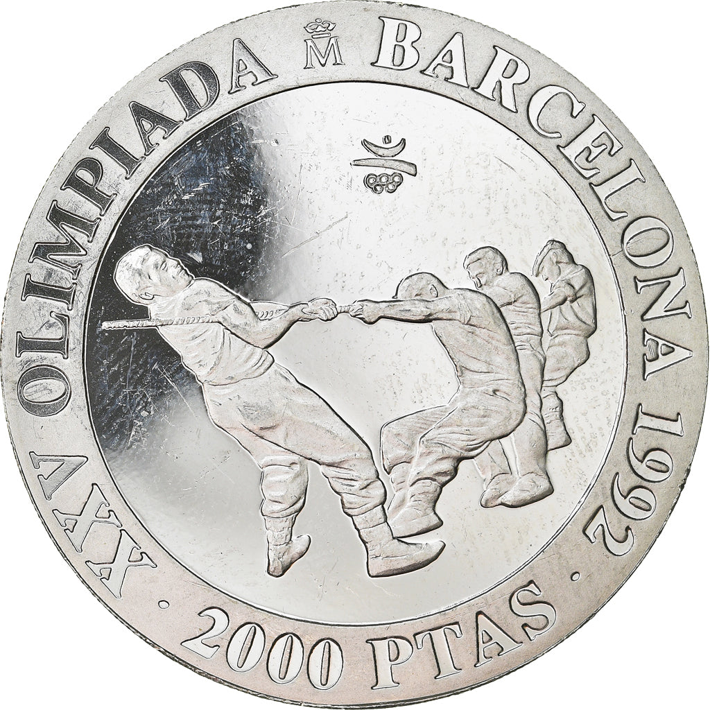 Coin, Spain, Juan Carlos I, 2000 Pesetas, 1992, Madrid, MS(65-70), Silver