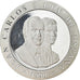 Spain, Juan Carlos I, 2000 Pesetas, 1990, Silver, KM:859