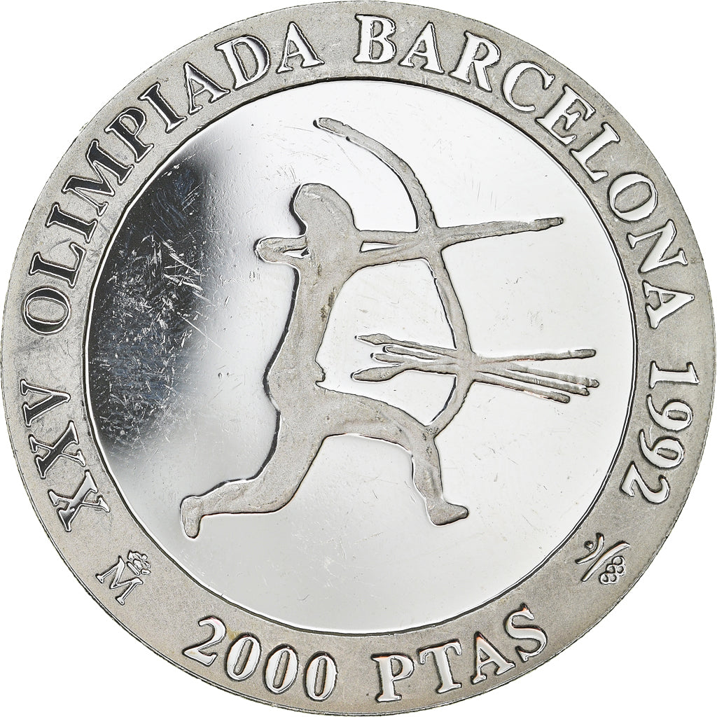 Münze, Spanien, Juan Carlos I, Barcelona Olympics, 2000 Pesetas, 1990, Madrid