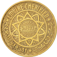 Morocco, Mohammed V, 50 Francs, 1951, Paris, EF(40-45), Aluminum-Bronze, KM:51