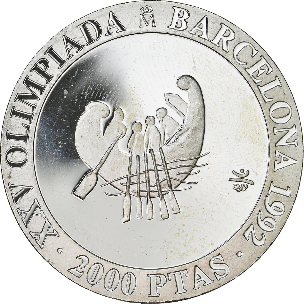 Münze, Spanien, Juan Carlos I, Barcelona Olympics, 2000 Pesetas, 1990, Madrid