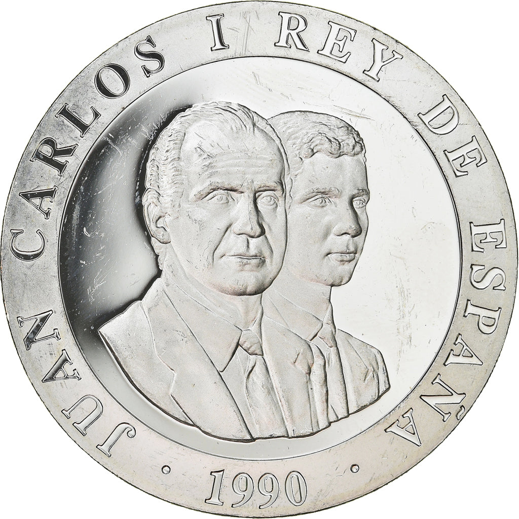 Coin, Spain, Juan Carlos I, 2000 Pesetas, 1990, Madrid, MS(65-70), Silver