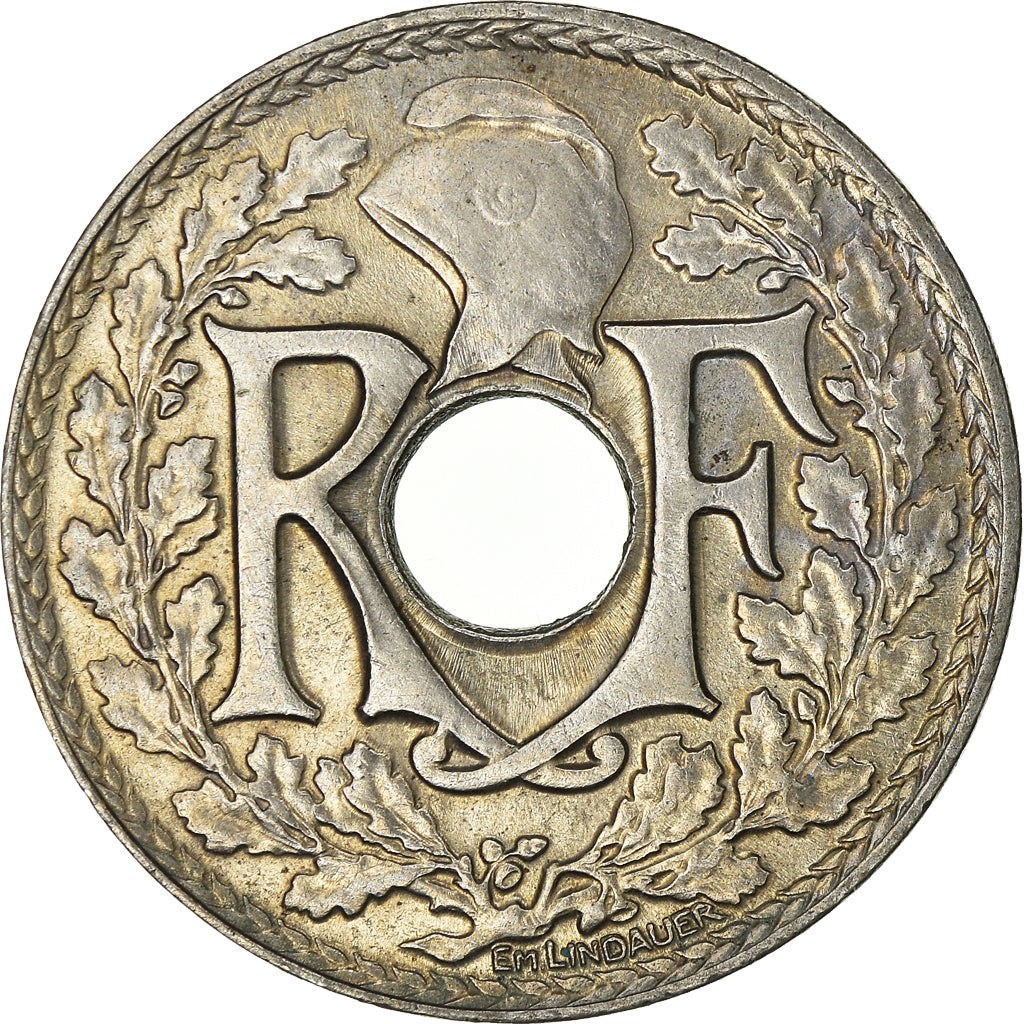 Moneta, Francja, Lindauer, 25 Centimes, 1924, MS(65-70), Miedź-Nikiel, KM:867a