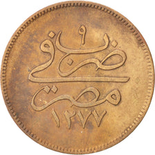 Egypt, Abdul Aziz, 10 Para, 1868, EF(40-45), Bronze, KM:241