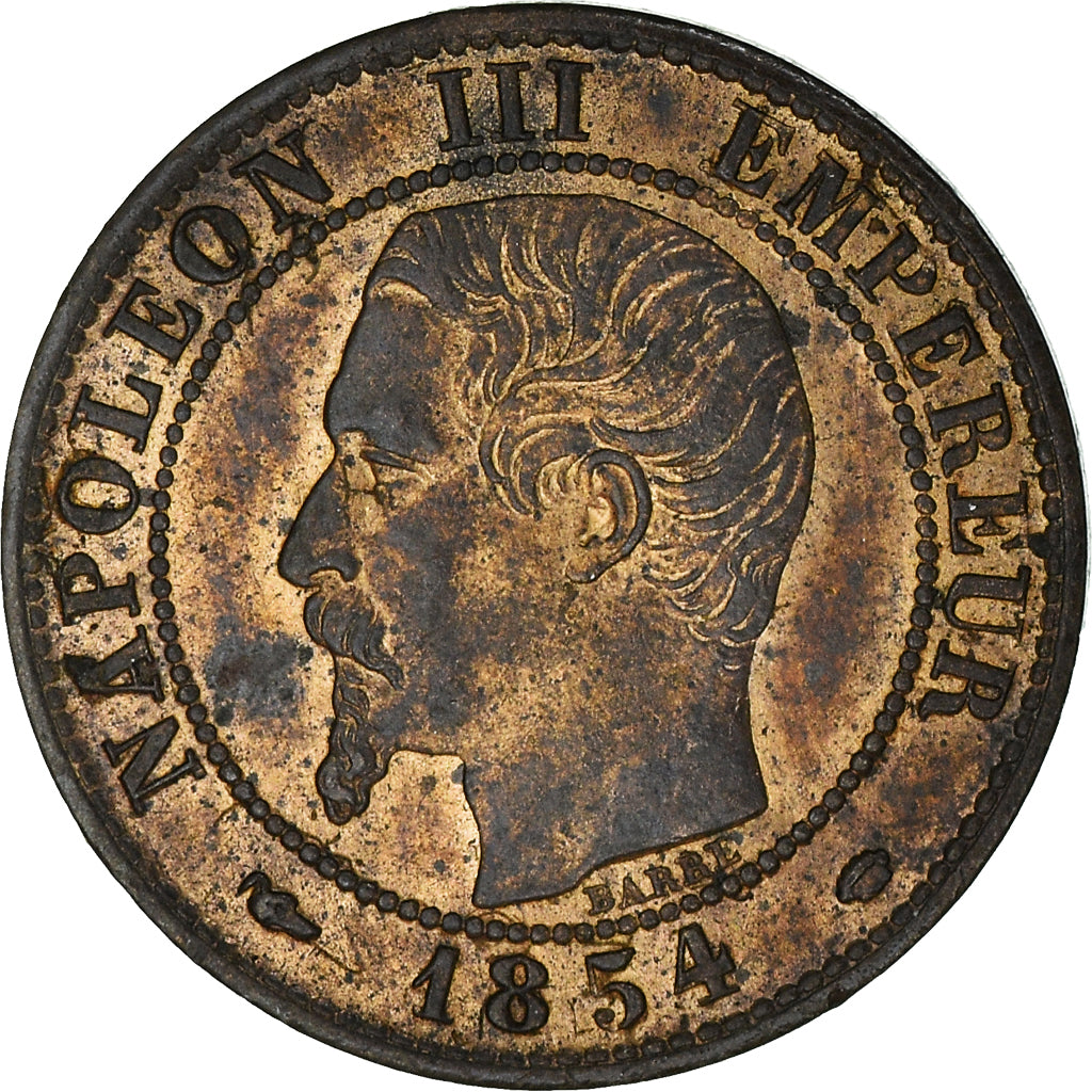 Münze, Frankreich, Napoleon III, Napoléon III, Centime, 1854, Marseille, VZ+