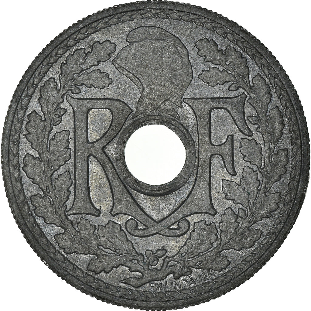 Moeda, França, 20 Centimes, 1945, Paris, MS(60-62), Zinco, KM:E88, Gadoury:324