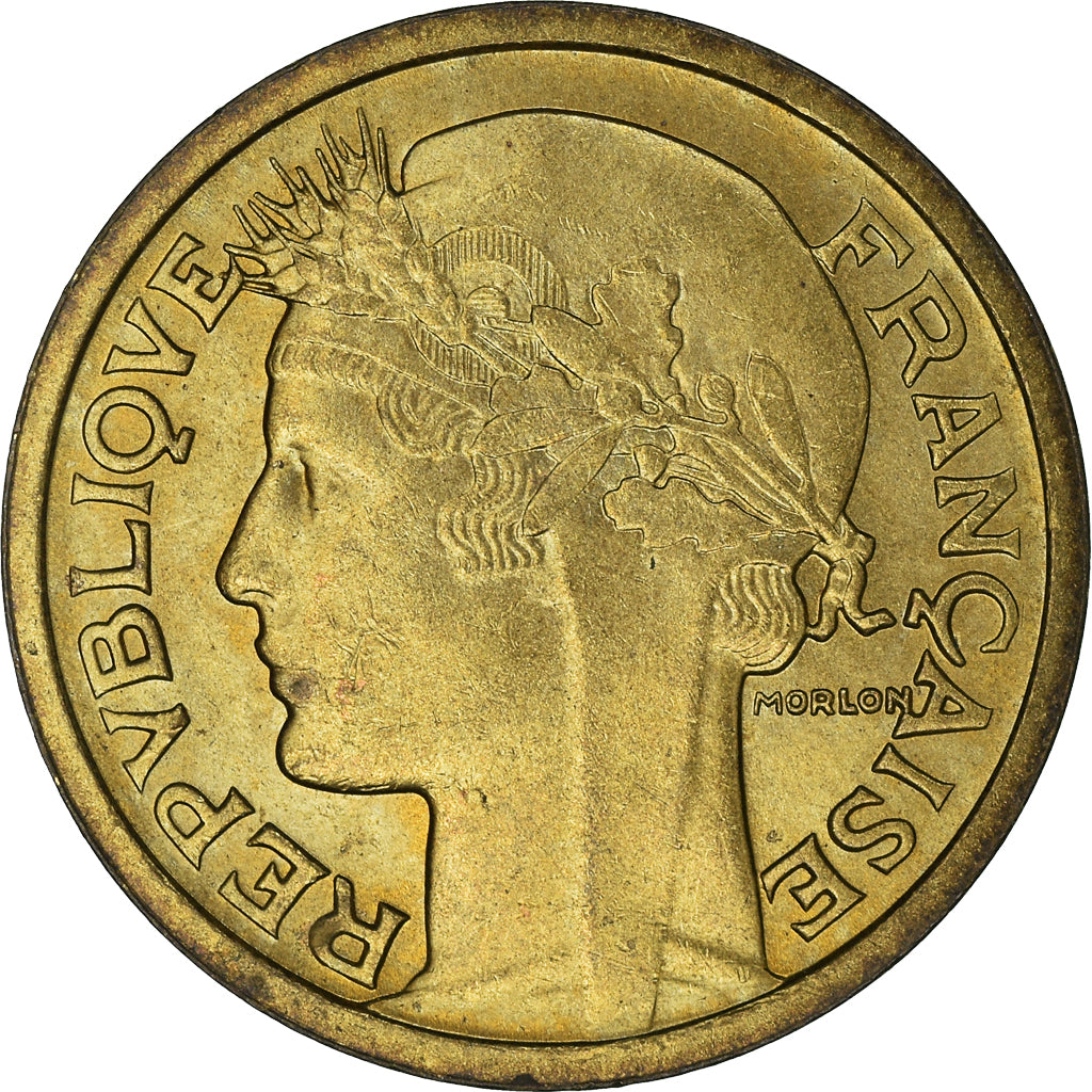 France, Morlon, Franc, 1939, Paris, EF(40-45), Aluminum-Bronze, KM:885