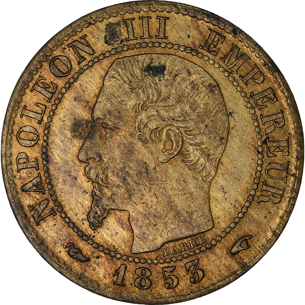 Münze, Frankreich, Napoleon III, Napoléon III, Centime, 1853, Paris, VZ+