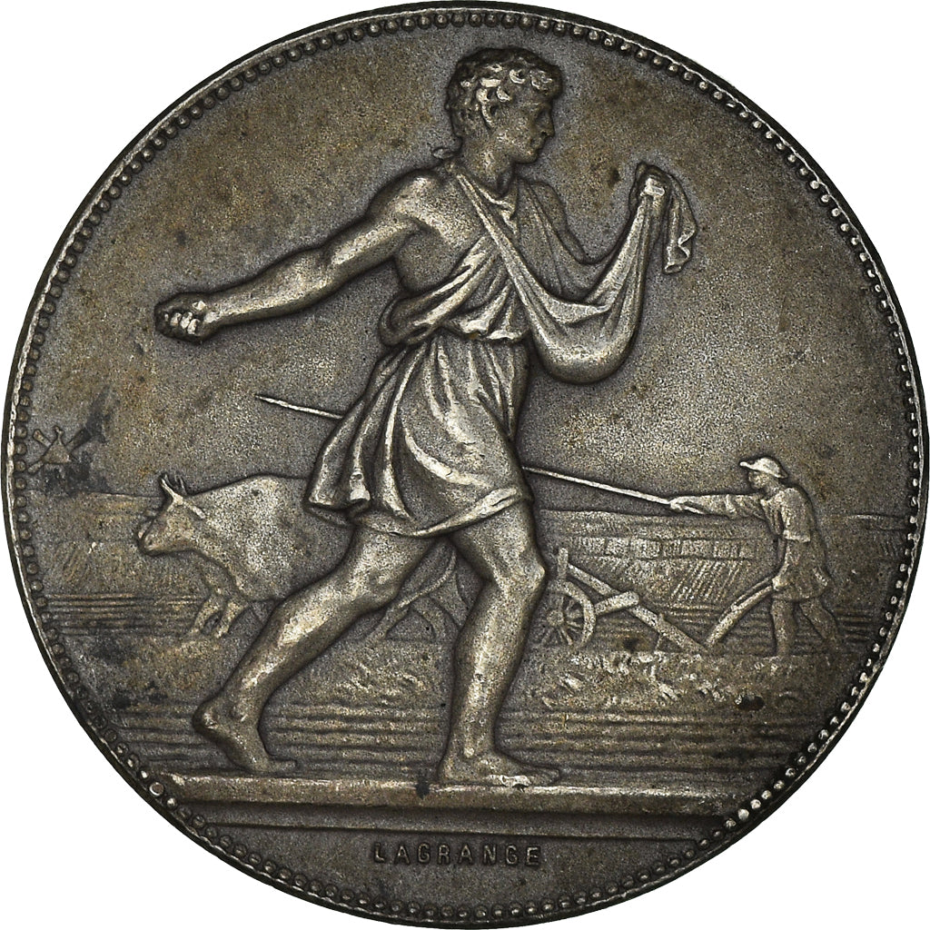 Francia, medalla, Caisse d'épargne de Nogent sur Seine, Lagrange, FDC, Plata