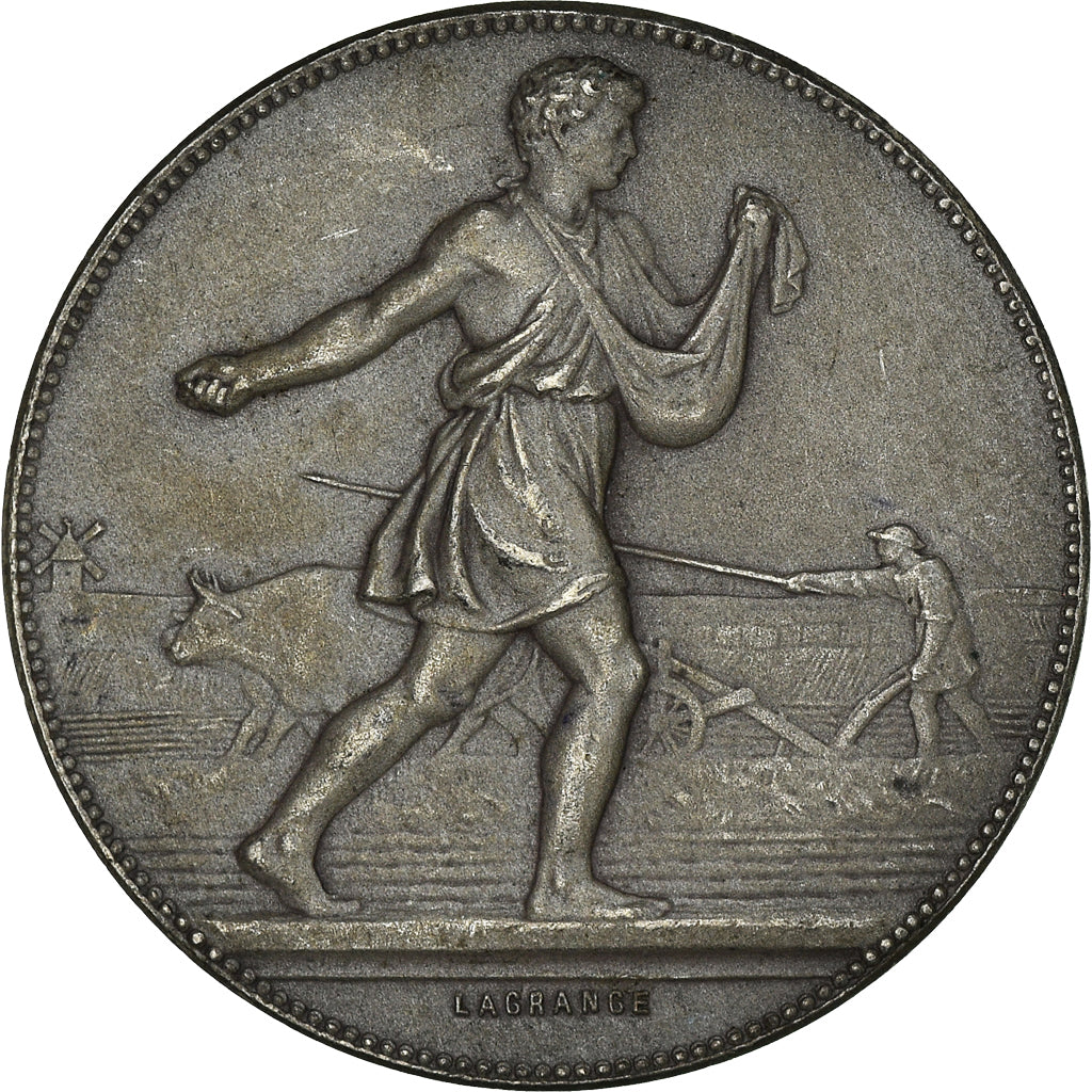 Francia, medalla, Caisse d'épargne de Nogent sur Seine, Lagrange, FDC, Plata