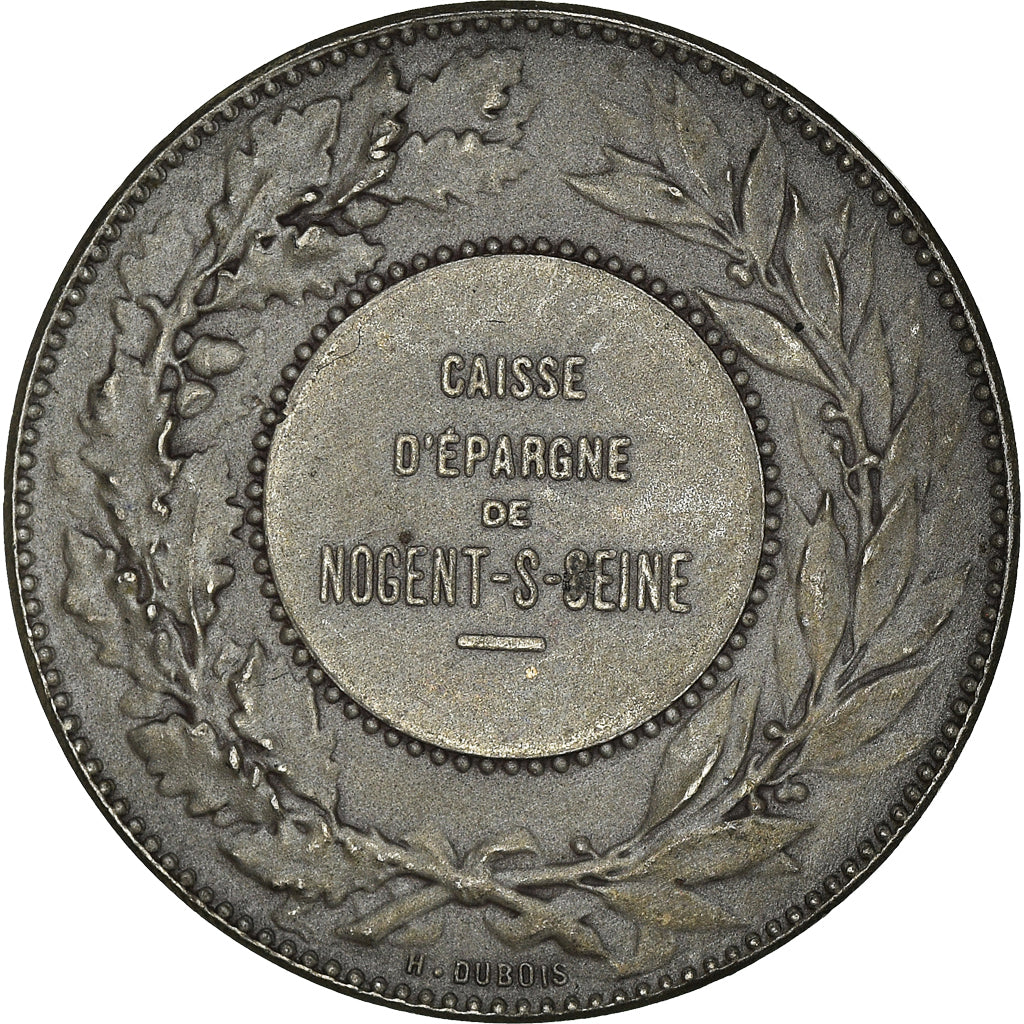 Francia, medalla, Caisse d'épargne de Nogent sur Seine, Lagrange, FDC, Plata