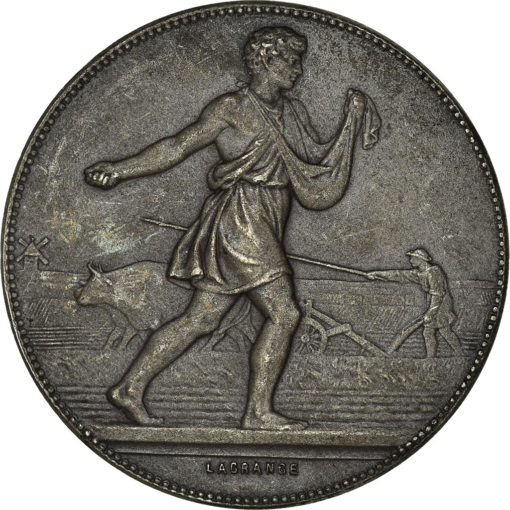 Francia, medalla, Caisse d'épargne de Nogent sur Seine, Lagrange, FDC, Plata