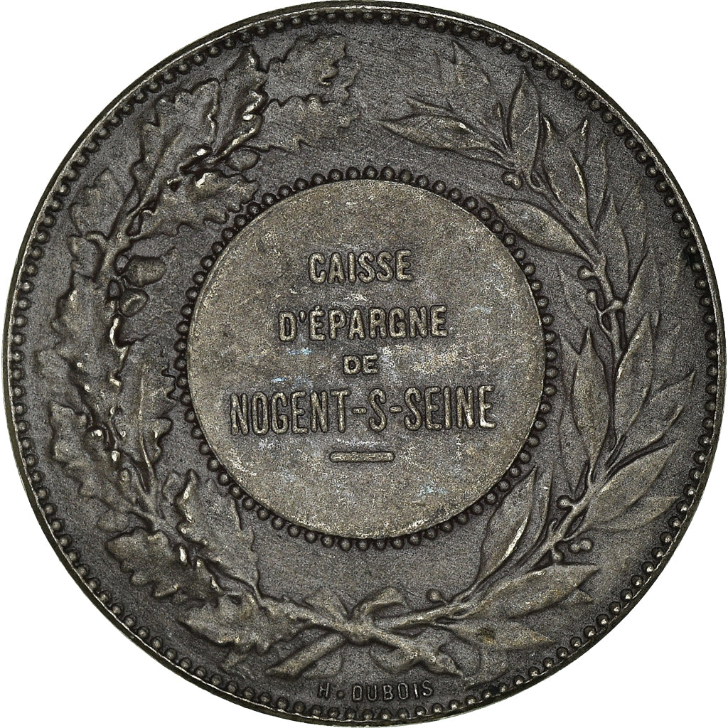 Francia, medalla, Caisse d'épargne de Nogent sur Seine, Lagrange, FDC, Plata
