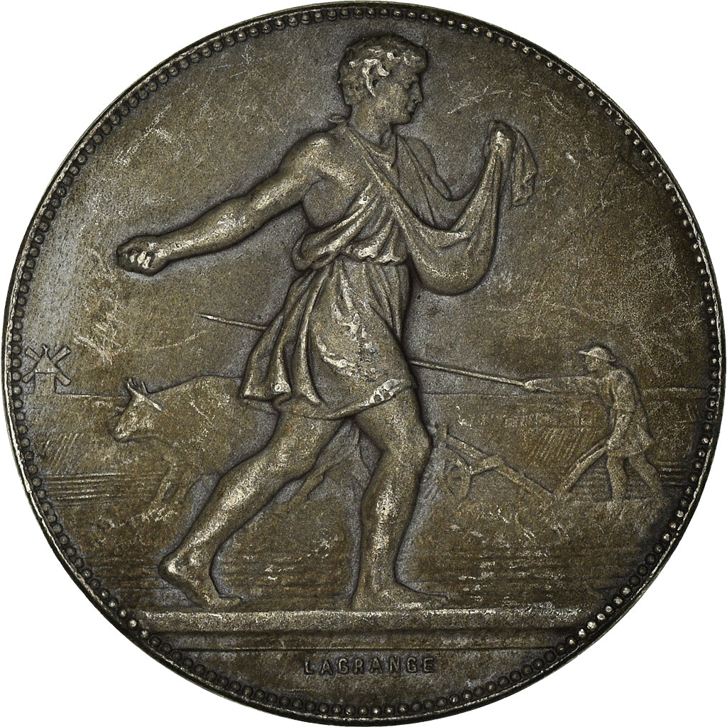 Francia, medalla, Caisse d'épargne de Nogent sur Seine, Lagrange, FDC, Plata