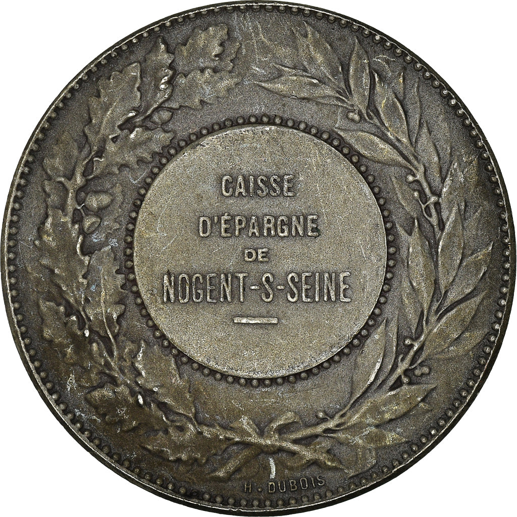 Francia, medalla, Caisse d'épargne de Nogent sur Seine, Lagrange, FDC, Plata
