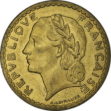Coin, France, Lavrillier, 5 Francs, 1945, Castelsarrasin, MS(60-62)