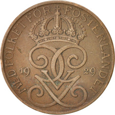 Sweden, Gustaf V, 5 Öre, 1929, EF(40-45), Bronze, KM:779.2
