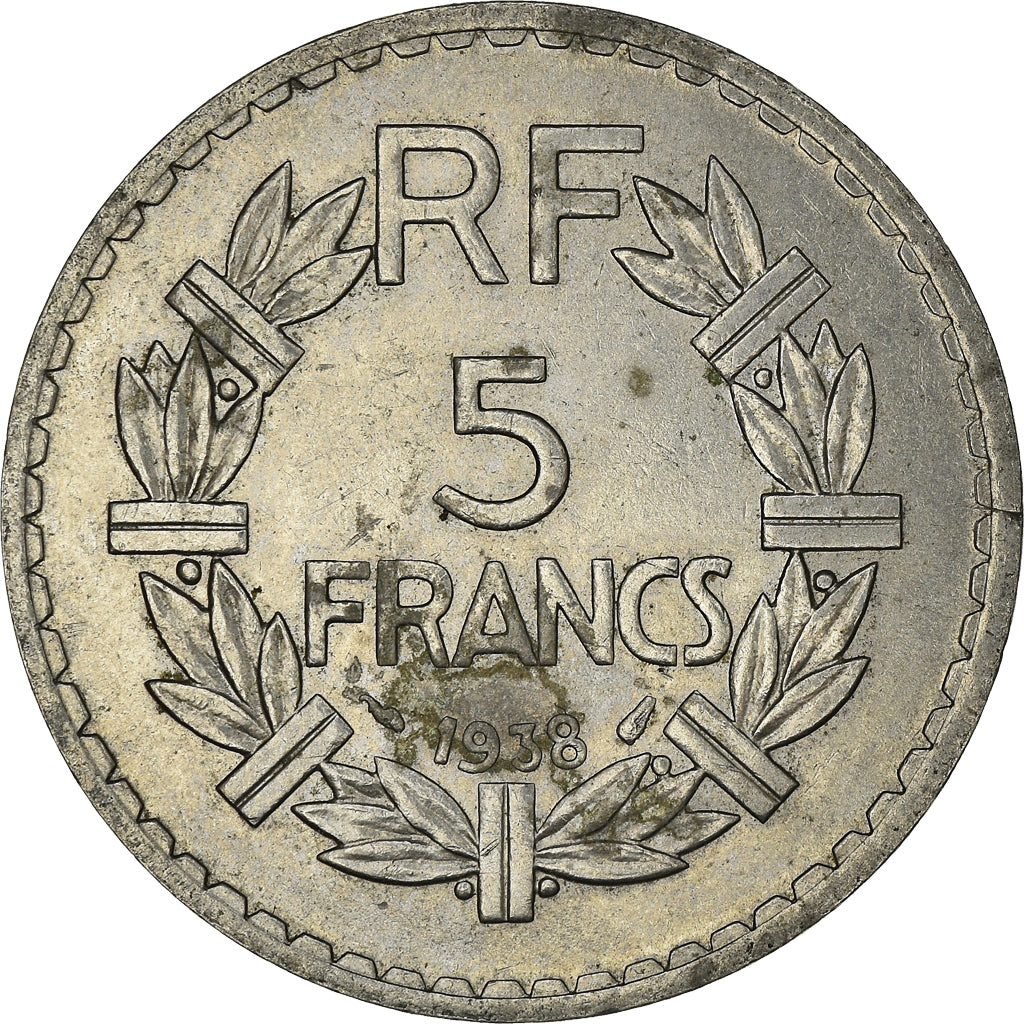 Monnaie, France, Lavrillier, 5 Francs, 1938, Paris, TTB+, Nickel, Gadoury:760