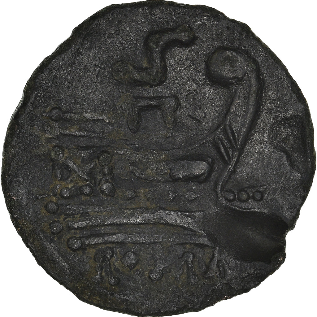 Munten, Anoniem, Semis, 211 BC, Rome, FR+, Bronzen, Crawford:56/3