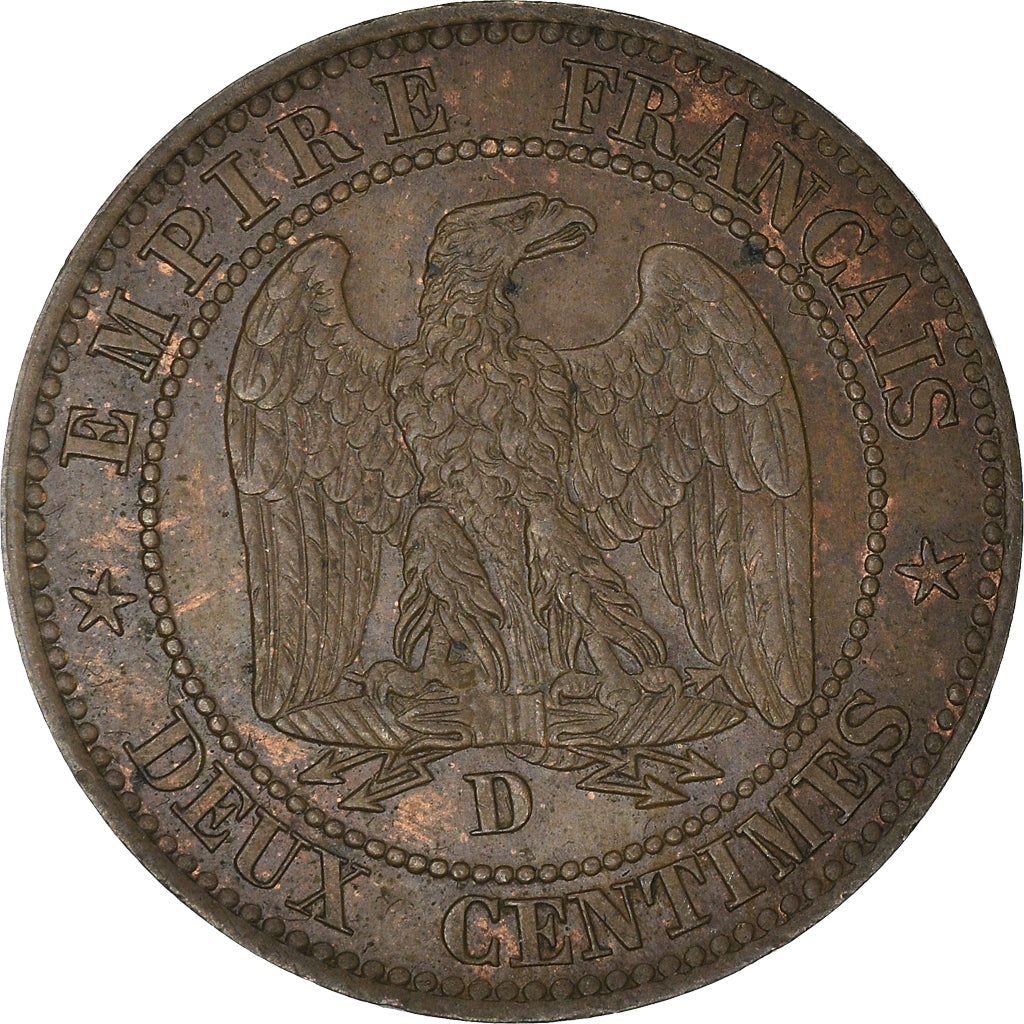 Moneda, Francia, Napoleon III, Napoléon III, 2 Centimes, 1853, Lyon, EBC+