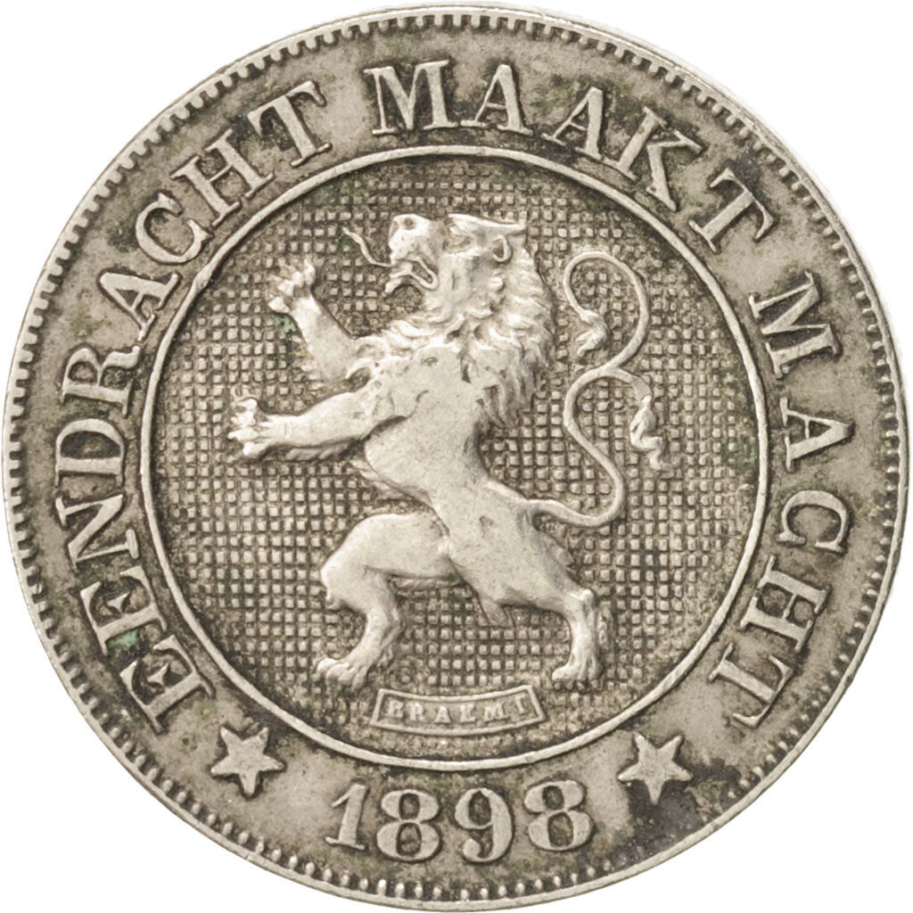 Belgium, Leopold II, 10 Centimes, 1898, EF(40-45), Copper-nickel, KM:43