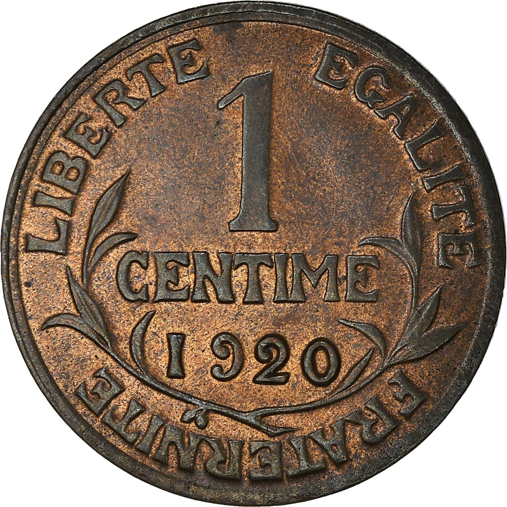 Moneda, Francia, Dupuis, Centime, 1920, Paris, SC+, Bronce, KM:840, Gadoury:90
