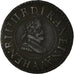 Moeda, França, Henri IV, Denier Tournois, 1607, Paris, MS(60-62), Cobre, KM:15