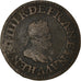 Moeda, França, Henri IV, Double Tournois, 1610, Paris, VF(20-25), Cobre