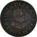 Coin, France, Henri IV, Denier Tournois, 1606, Paris, EF(40-45), Copper, KM:15