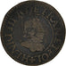Coin, France, Henri III, Denier Tournois, 1579, Paris, VF(30-35), Copper