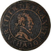 Moneta, Francia, Henri III, Double Tournois, 1589, Paris, BB, Rame