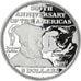 Moneta, Bahamas, Elizabeth II, 5 Dollars, 1991, Franklin Mint, FDC, Argento