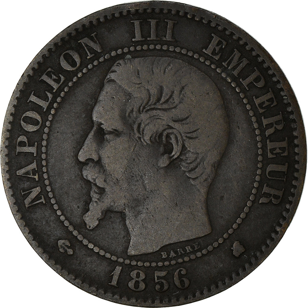 Moneta, Francja, Napoleon III, Napoléon III, 2 Centimes, 1856, Bordeaux