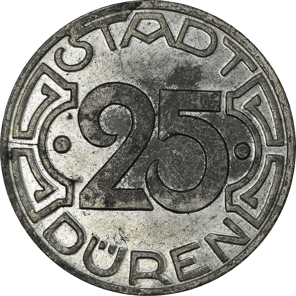 Coin, Germany, Düren, 25 Pfennig, 1919, Jeton, MS(63), Iron