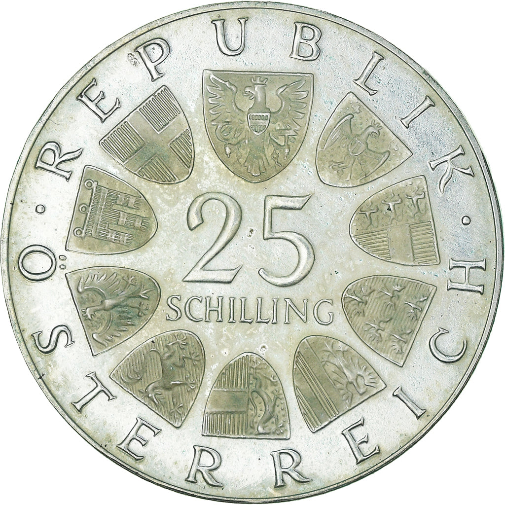 Moneta, Austria, 25 Schilling, 1973, MS(63), Srebro, KM:2915
