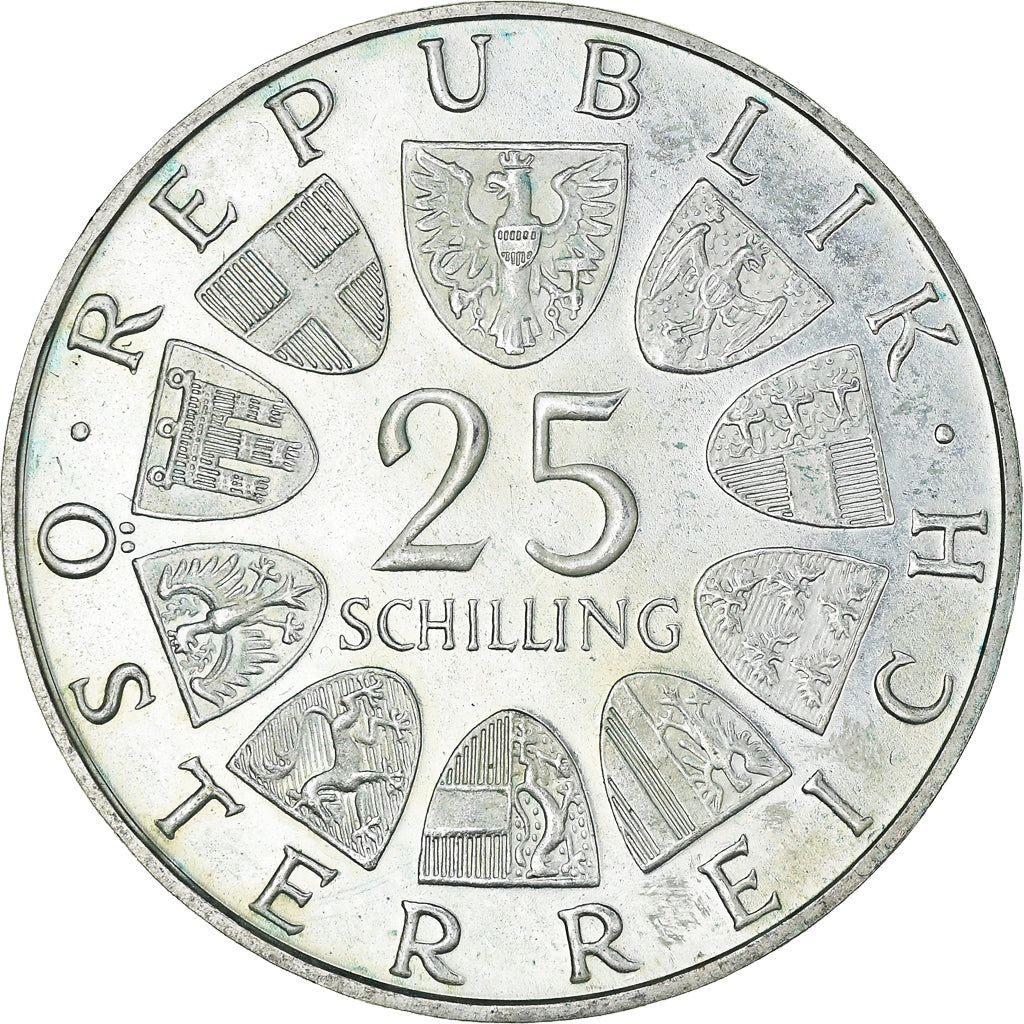 Münze, Österreich, 25 Schilling, 1971, UNZ, Silber, KM:2910
