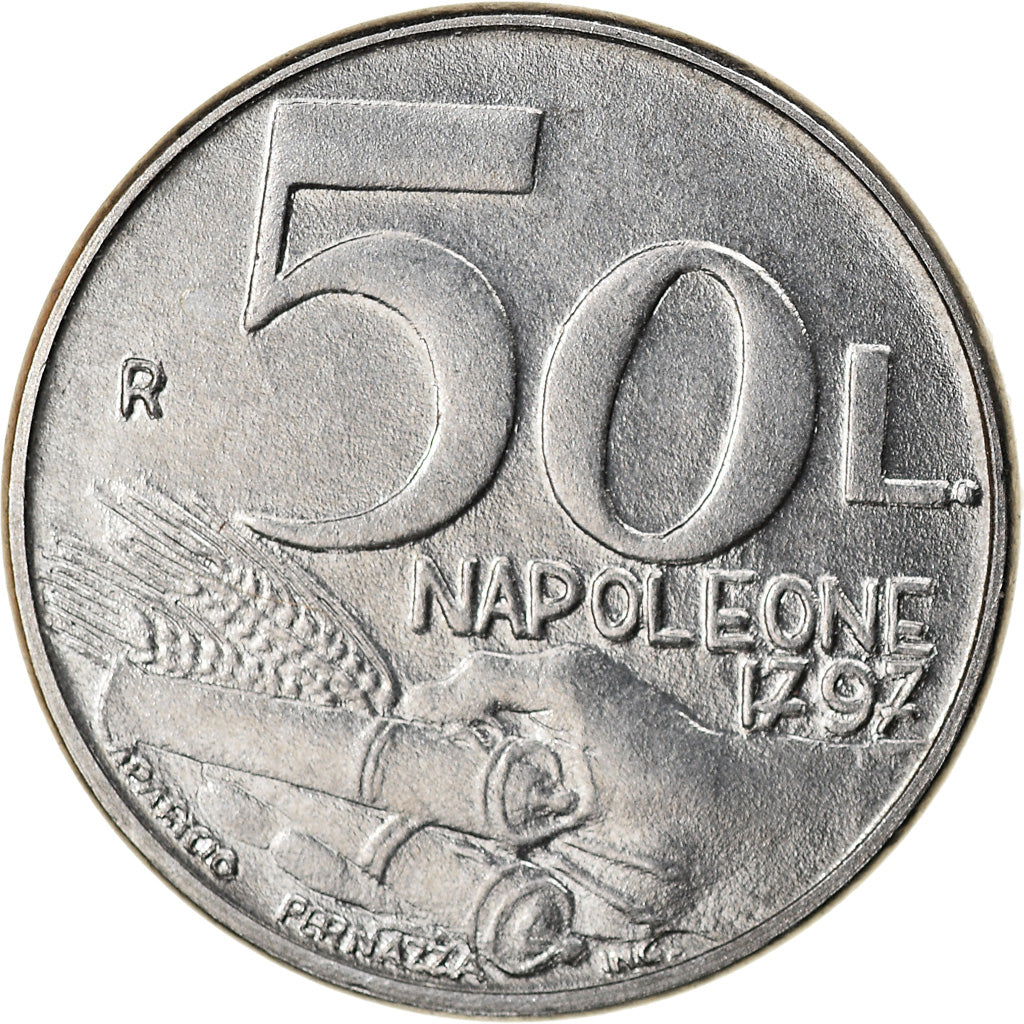 Coin, San Marino, 50 Lire, 1991, Rome, MS(63), Steel, KM:266