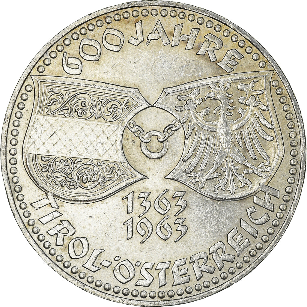 Coin, Austria, 50 Schilling, 1963, MS(63), Silver, KM:2894