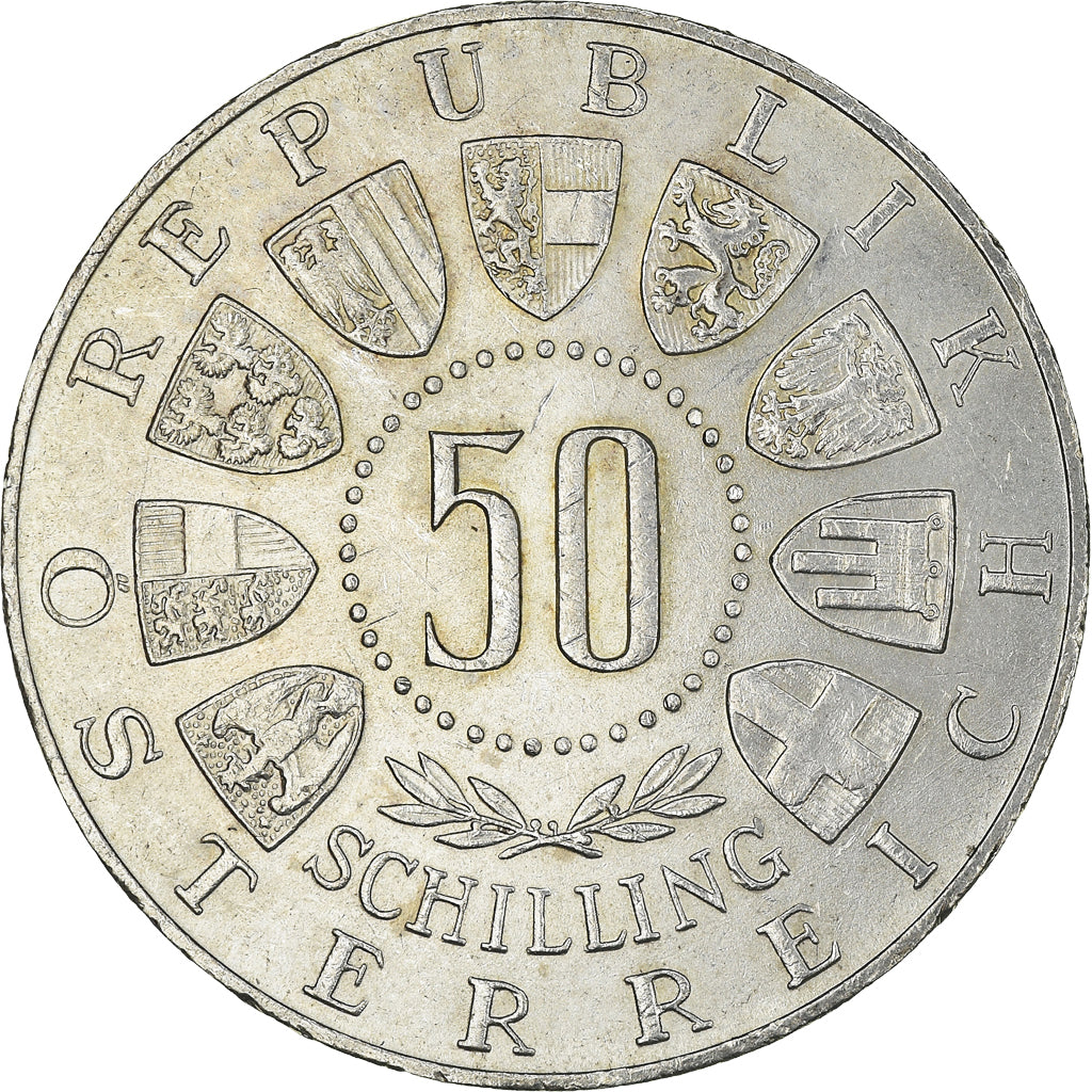Coin, Austria, 50 Schilling, 1963, MS(63), Silver, KM:2894