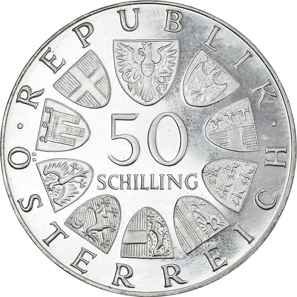 Moneta, Austria, 50 Schilling, 1974, SPL+, Argento, KM:2919